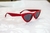 Óculos de sol Loved Vermelho - loja online