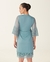 LANÇAMENTO - Camisola de Amamentação com Robe Azul San Remo - Renda Frontal - loja online