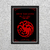 Quadro Decorativo - Game of thrones - House Targaryen - Colorido