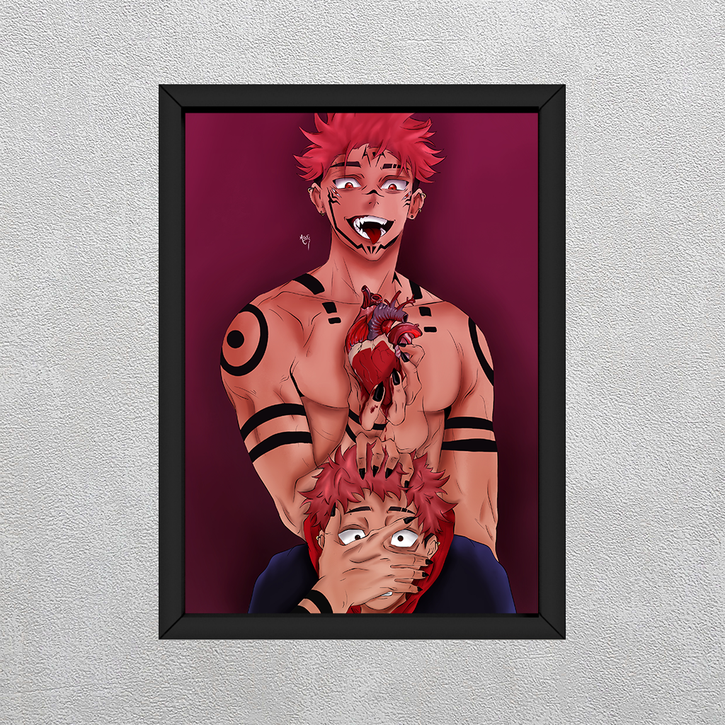 Quadro decorativo Yuuji and Sukuna Jujutsu Kaisen