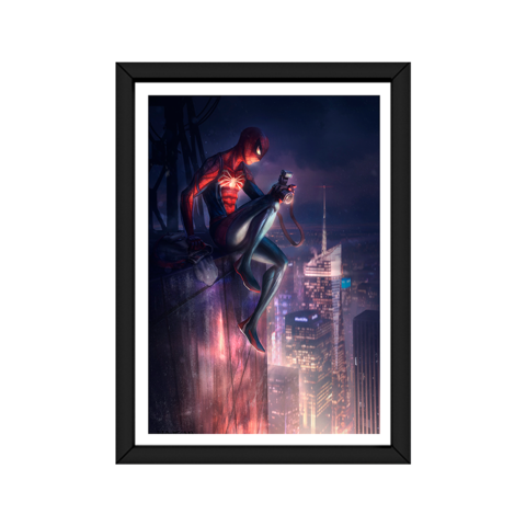 Quadro decorativo A3 SPIDER MAN, HOMEM ARANHA, GAME, JOGOS