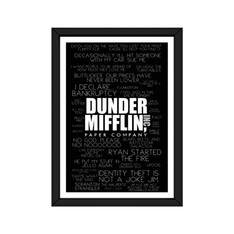 Quadro Alto Relevo Dunder Mifflin The Office - Produtos criativos de  filmes, séries e quadrinhos. Itens voltados ao universo Geek.