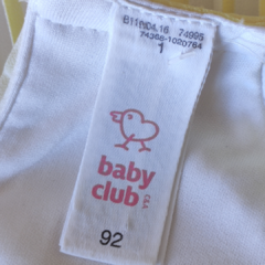 VESTIDO - BABY CLUB - TALLE 24 MESES - AMARILLO Y BLANCO en internet