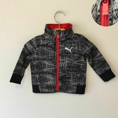 CONJUNTO - PUMA - TALLE 0 A 3 MESES - SET X2 PIEZAS (CAMPERA Y PANTALÓN) NEGRO Y GRIS - comprar online