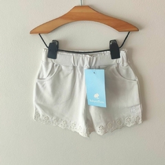 SHORT - BABYCOTTONS - TALLE 3 AÑOS - BLANCO