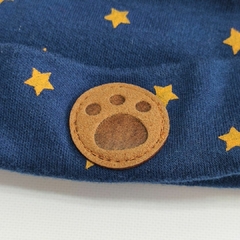 GORRO - BONBEBE - TALLE 0 MESES - AZUL CON ESTRELLAS AMARILLAS - comprar online