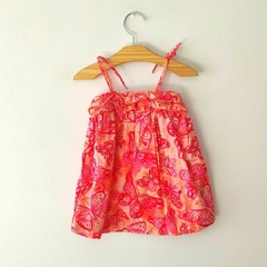 VESTIDO - OSHKOSH - TALLE 9 MESES - FLOREADO - tienda online