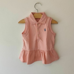 CHOMBA - RALPH LAUREN - TALLE 24 MESES - PIQUÉ ROSA