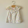 VESTIDO - LITTLE WONDERS - TALLE 6 A 9 MESES - BLANCO CON FLORES CON BOMBACHUDO