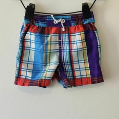 MALLA - TOMMY HILFIGER - TALLE 6 A 9 MESES - A CUADROS MULTICOLOR