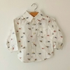 CAMISA - CARTER´S - TALLE 9 MESES - BLANCA MOTIVO PESCA