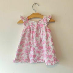 VESTIDO - CRECIENDO - TALLE 6 A 9 MESES - BLANCO MOTIVO FLORES - comprar online