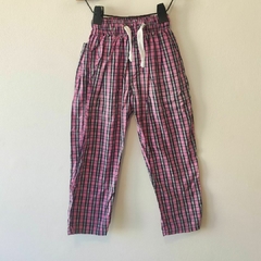 PANTALÓN - MADISON - TALLE 4 AÑOS - A CUADROS ROSA