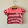 REMERA - CARTER´S - TALLE 6 MESES - ROSA CON RAYAS AZULES