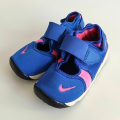 ZAPATILLAS - NIKE - TALLE AR 22,5 - AZULES Y ROSA