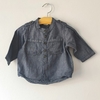 CAMISA - H&M - TALLE 2 A 4 MESES - SIMIL JEAN ML