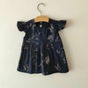 VESTIDO MC - HAPPY LIFE - TALLE 9 MESES - AZUL MOTIVO RAMAS