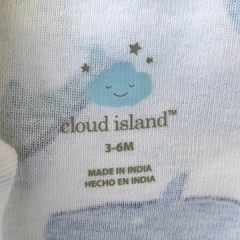 BODY - CLOUD ISLAND - TALLE 3 A 6 MESES - BLANCO MOTIVO BALLENAS Y DELFINES en internet