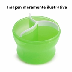 DISPENSER DOSIFICADOR LECHE - MUNCHKIN - VERDE CON TRES DIVISIONES - PilchaGo