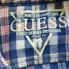 CAMISA MC - GUESS - TALLE 18 MESES - A CUADROS AZUL en internet