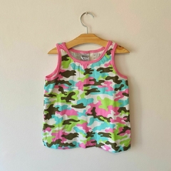 MUSCULOSA - GRISINO - TALLE 5 A 6 AÑOS - CAMUFLADA MULTICOLOR