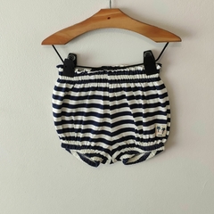 SHORT - BROER - TALLE 9 A 12 MESES - A RAYAS AZUL Y BLANCO