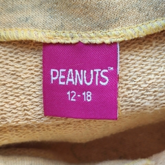 JARDINERO PC - PEANUTS - TALLE 12 A 18 MESES - AMARILLO MOTIVO SNOOPY - PilchaGo