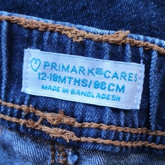 PANTALÓN DENIM - PRIMARK - TALLE 12 A 18 MESES - AZUL en internet