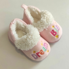 PANTUFLAS - UPPER - TALLE AR 17,5 - ROSA CON CORDERITO - comprar online