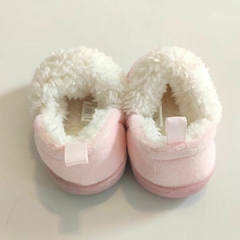 PANTUFLAS - UPPER - TALLE AR 17,5 - ROSA CON CORDERITO - PilchaGo