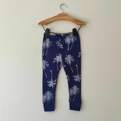 PIJAMA - CARTER´S - TALLE 18 MESES - SET X2 PIEZAS (REMERA Y PANTALÓN) AZUL MOTIVO PALMERAS - tienda online