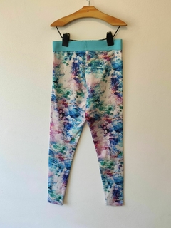 LEGGING - USA PRO - TALLE 7 A 8 AÑOS - CELESTE Y VIOLETA MOTIVO GALAXIA - comprar online