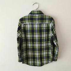 CAMISA ML - GAP - TALLE 5 AÑOS - LEÑADORA CUADROS VERDE Y AZUL - comprar online