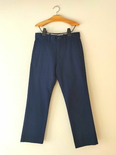 PANTALÓN - CREWCUTS - TALLE 6 AÑOS - GABARDINA AZUL SLIM - comprar online