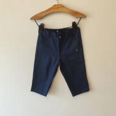 PANTALÓN - BABYCOTTONS - TALLE 6 MESES - GABARDINA AZUL