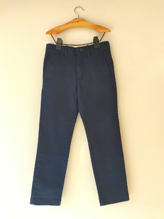 PANTALÓN - CREWCUTS - TALLE 6 AÑOS - GABARDINA AZUL SKINNY - comprar online