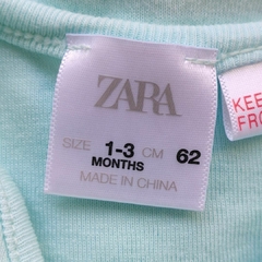 BODY - ZARA - TALLE 1 A 3 MESES - VERDE MC en internet