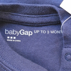 BODY - GAP - TALLE 3 MESES - AZUL CON LEYENDA - PilchaGo