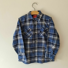 CAMISA - GRISINO - TALLE 4 A 5 AÑOS - A CUADROS AZUL