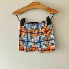 CONJUNTO - CARTER´S - TALLE 3 MESES - SET X2 PIEZAS (CHOMBA GRIS Y SHORT A CUADROS ) - comprar online