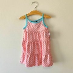 VESTIDO - NAUTICA - TALLE 12 MESES - ROSA Y CELESTE CON BOMBACHUDO