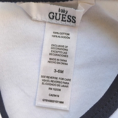 BODY - GUESS - TALLE 3 A 6 MESES - BLANCO LEYENDA GUESS ML en internet