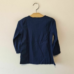 BLUSA - CARTER´S - TALLE 24 MESES - AZUL CON BORDADO - comprar online