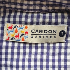 CAMISA - CARDÓN - TALLE 1 AÑO - CUADROS AZUL - PilchaGo