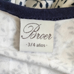 VESTIDO MC - BROER - TALLE 3 A 4 AÑOS - BLANCO MOTIVO VARIOS en internet