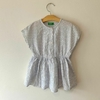 VESTIDO - BENETTON - TALLE SUGERIDO 18 MESES - RAYAS CELESTE Y BLANCO