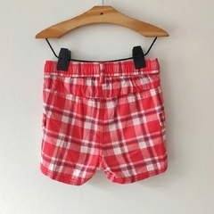 SHORT - H&M - TALLE 9 A 12 MESES - CUADROS ROJOS - comprar online