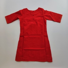 VESTIDO - FABINDIA - TALLE 3 A 4 AÑOS - TIPO HINDU ROJO en internet