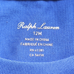 REMERA DE AGUA - RALPH LAUREN - TALLE 12 MESES - AZUL