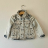 CAMPERA - BENETTON - TALLE 12 MESES - JEAN BATIK CON LEYENDA